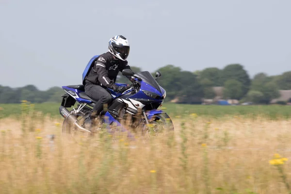 Hoogeveen Holandia Czerwca 2023 Motocykl N48 Drodze Assen Holandia — Zdjęcie stockowe