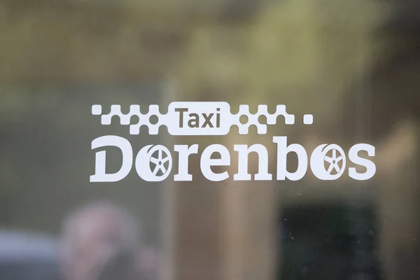 Hoogeveen Nizozemsko Července 2023 Emblém Taxi Dorenbos Hoogeveen Nizozemsko — Stock fotografie