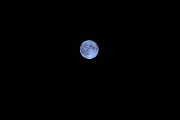 Повний Місяць Над Двінгелдервельдом Нідерланди — стокове фото
