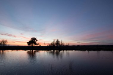 Hollanda, Dwingelderveld 'de gün batımı