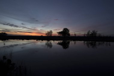 Hollanda, Dwingelderveld 'de gün batımı