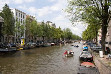 Hollanda 'daki Keizersgracht Amsterdam