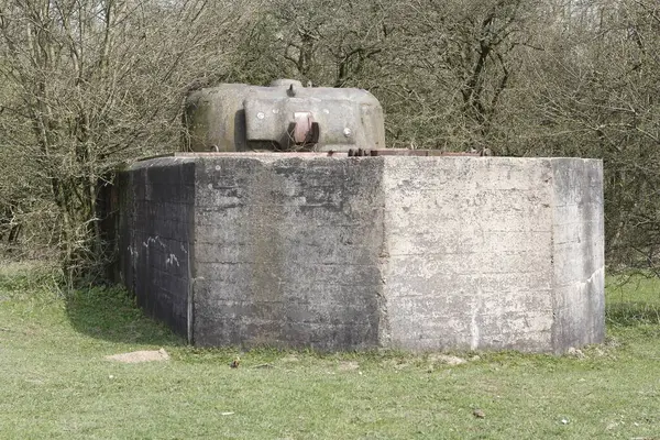 stock image Bunker in floodplain area Meinerswijk in Arnhem, Netherlands