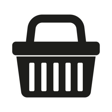 Alışveriş sepeti simgesini - vektör çizim