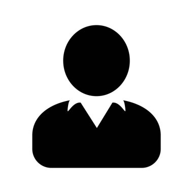 User icon in flat style, Person icon, User icon for web site, User sign vector illustration.