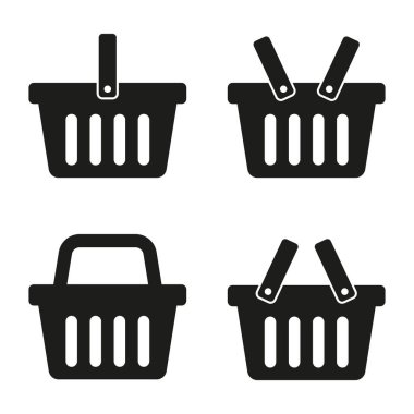 Alışveriş sepeti simgesini - vektör çizim