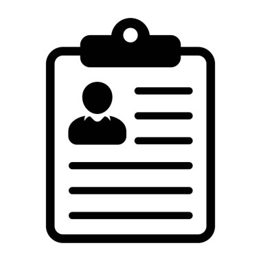 Simgeye, CV işaretine, beyaz arkaplanda vektör illüstrasyonuna devam et. Stok vektör illüstrasyonu.