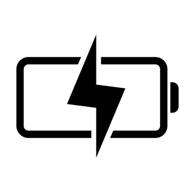 Battery charging Icon. Vector isolate on white background.