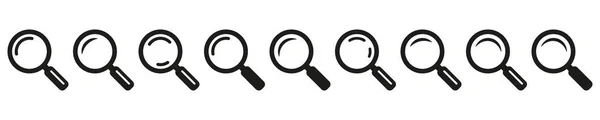 Magnifying Glass Icon Vector Magnifier Icon Loupe Sign Search Icon — Image vectorielle