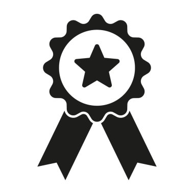 Award icon. Achieve vector icon. Achievement symbol. Ribbon Badge vector illustration.