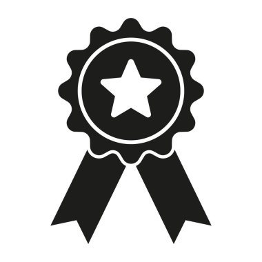 Award icon. Achieve vector icon. Achievement symbol. Ribbon Badge vector illustration.