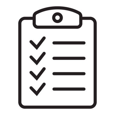 Clipboard icon. Checklist sign symbol for web site and app design. To do list icon.