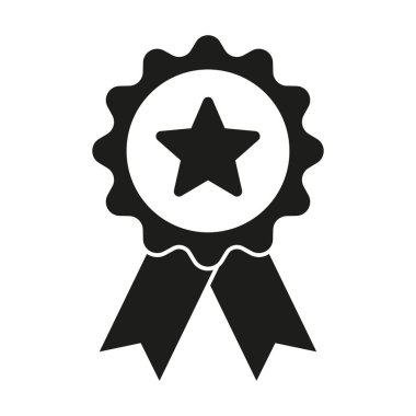 Award icon. Achieve vector icon. Achievement symbol. Ribbon Badge vector illustration.