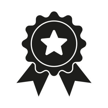Award icon. Achieve vector icon. Achievement symbol. Ribbon Badge vector illustration.