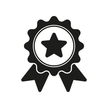 Award icon. Achieve vector icon. Achievement symbol. Ribbon Badge vector illustration.