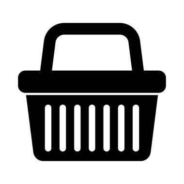 Alışveriş sepeti simgesini - vektör çizim