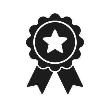 Award icon. Achieve vector icon. Achievement symbol. Ribbon badge icon. Stock vector illustration.
