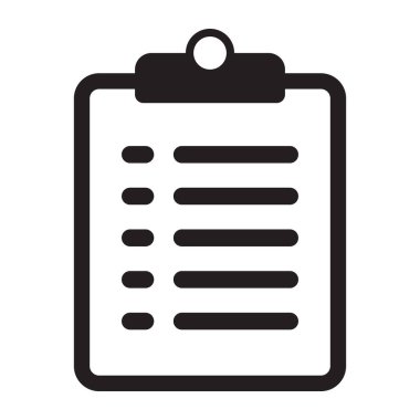 Clipboard icon. To do list icon. Checklist icon for web site and app design.
