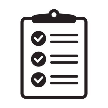 Project management icon. Clipboard and checklist icon. To do list vector icon for web site and app design.