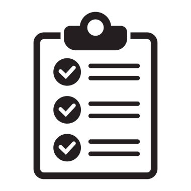 Project management icon. Clipboard and checklist icon. To do list vector icon for web site and app design.