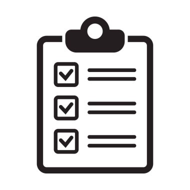Project management icon. Clipboard and checklist icon. To do list vector icon for web site and app design.