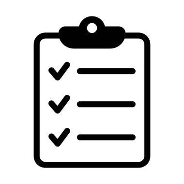 Project management icon. Clipboard and checklist icon. To do list vector icon for web site and app design.