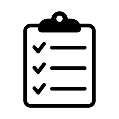 Project management icon. Clipboard and checklist icon. To do list vector icon for web site and app design.