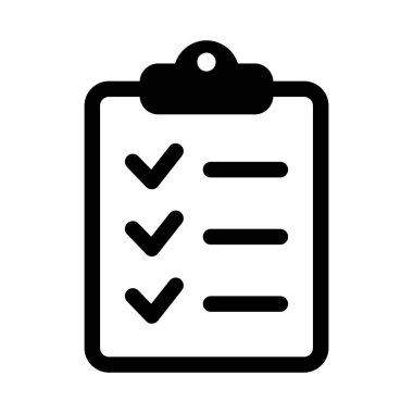 Project management icon. Clipboard and checklist icon. To do list vector icon for web site and app design.