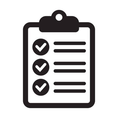 Project management icon. Clipboard and checklist icon. To do list vector icon for web site and app design.
