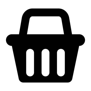 Shopping basket icon - vector illustration. Shop cart, bag, online purchase