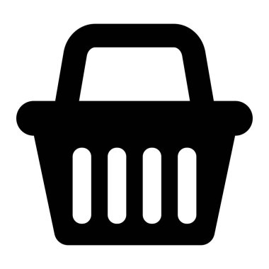 Shopping basket icon - vector illustration. Shop cart, bag, online purchase