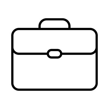 Business bag icon, briefcase vector icon. Suitcase, portfolio symbol, linear style pictogram isolated on white.