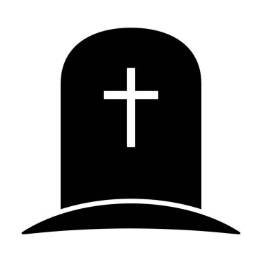 Tombstone icon. Rip grave icon vector. Stock vector illustration.