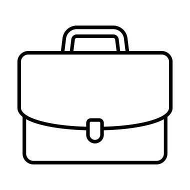 Business bag icon, briefcase vector icon. Suitcase, portfolio symbol, linear style pictogram isolated on white.