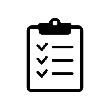 Clipboard and checklist icon. Project management, questionnaire icon. To do list vector icon for web site and app design.