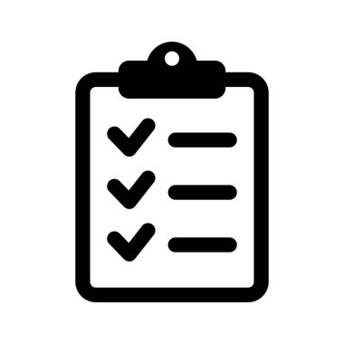 Clipboard and checklist icon. Project management, questionnaire icon. To do list vector icon for web site and app design.