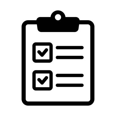 Clipboard and checklist icon. Project management, questionnaire icon. To do list vector icon for web site and app design.
