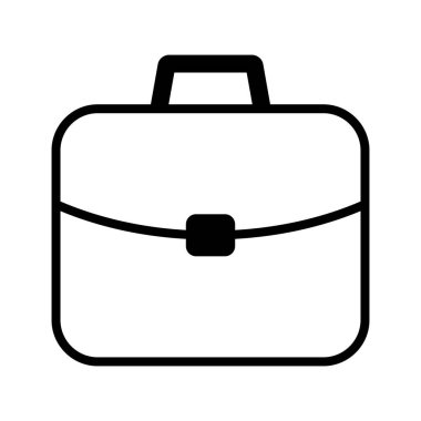 Business bag icon, briefcase vector icon. Suitcase, portfolio symbol, linear style pictogram isolated on white.
