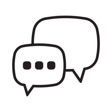 Chat icon. Talk bubble speech sign. Comment icon. Message, speech bubble vector icon.