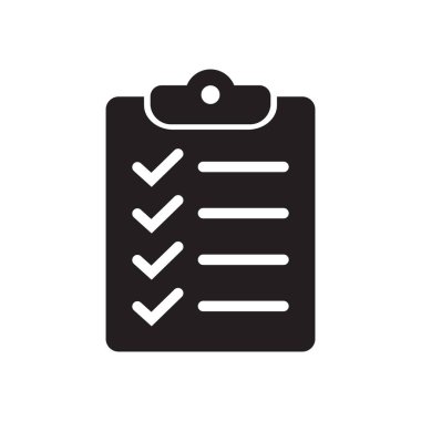 Clipboard and checklist icon. Project management, questionnaire icon. To do list vector icon for web site and app design.