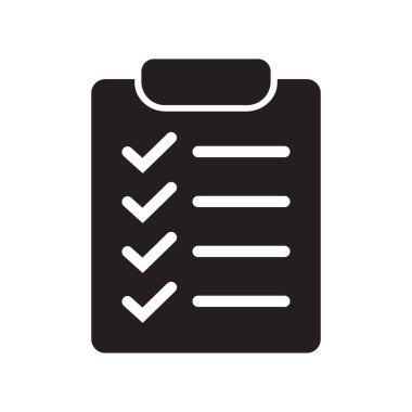 Clipboard and checklist icon. Project management, questionnaire icon. To do list vector icon for web site and app design.