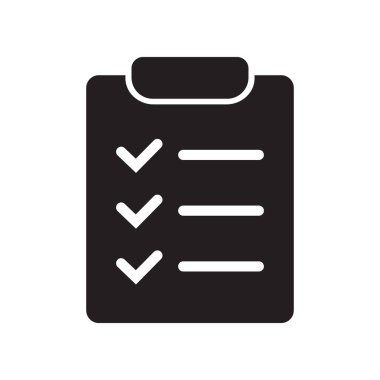 Clipboard and checklist icon. Project management, questionnaire icon. To do list vector icon for web site and app design.