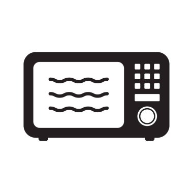 Microwave oven icon. Kitchen appliance icon. Simple microwave oven icon for templates, web design and infographics.