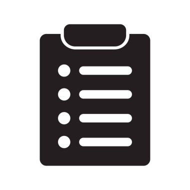 Clipboard and checklist icon. Project management, questionnaire icon. To do list vector icon for web site and app design.