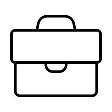 Business bag icon, briefcase vector icon. Suitcase, portfolio symbol, linear style pictogram isolated on white.