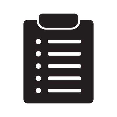 Clipboard and checklist icon. Project management, questionnaire icon. To do list vector icon for web site and app design.