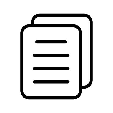 Document icon. Text document vector icon, design element.