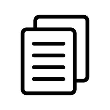 Document icon. Text document vector icon, design element.