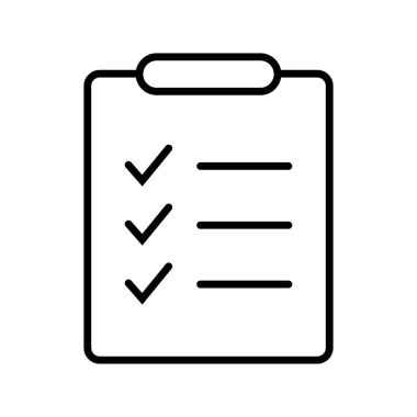 Clipboard and checklist icon. Project management, questionnaire icon. To do list vector icon for web site and app design.