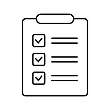 Clipboard and checklist icon. Project management, questionnaire icon. To do list vector icon for web site and app design.
